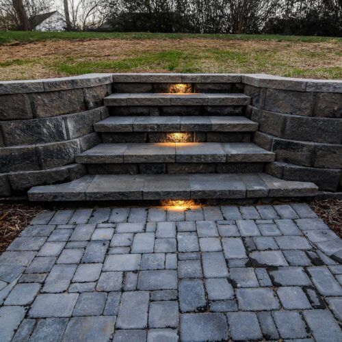 Paver Patio and Retaining Wall EcoGreen Landscaping